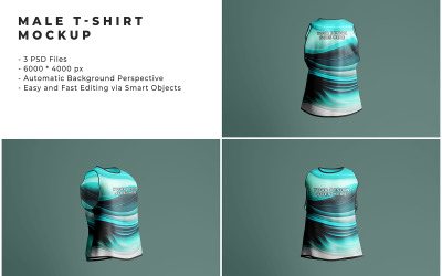 Male T- Shirt Mockup Template