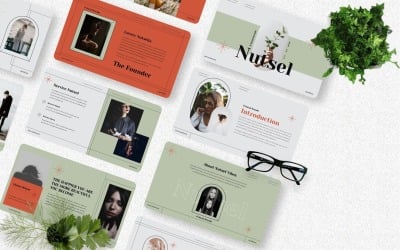 Nutsel - Modello PowerPoint per social media del marchio
