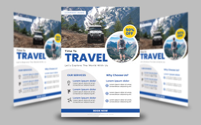 Time To Travel Flyer Template 3