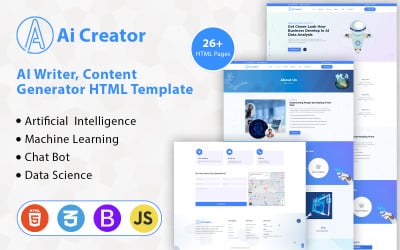 Ai Creator || AI Content Generator HTML Template