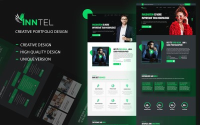 Inntel - Modelo de Site de Portfólio Pessoal
