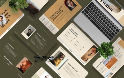 Yuana — kreatywny szablon Powerpoint dotyczący mody