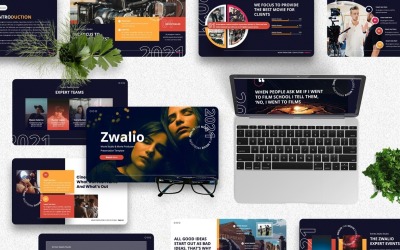 Zwalio – Movie Maker Powerpoint sablon