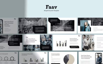 Faav - Moderne en eenvoudige Keynote-sjabloon