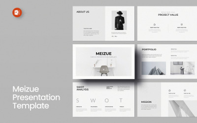 Meizue enkel PowerPoint presentationsmall