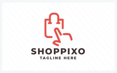Modelo de logotipo Shoppixo Marketing Pro