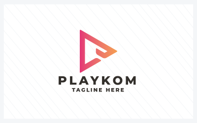 Шаблон логотипа Playkom Pro