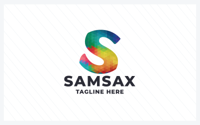 Шаблон логотипу Samsax літера S Pro