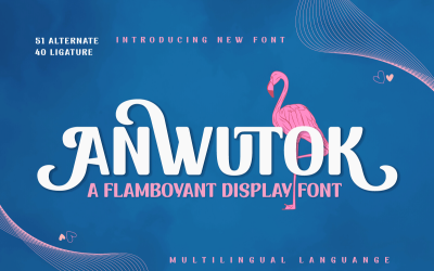 ANWUTOK | Ekstrawagancka czcionka wyświetlacza