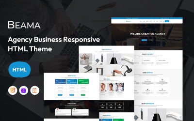 Beama — Шаблон бизнес-сайта агентства