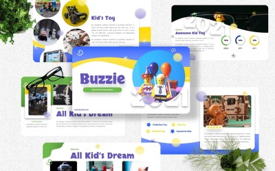 Buzzie – Kids World Keynote sablon