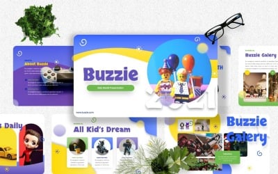 Buzzie - Modelo de Googleslide do mundo infantil