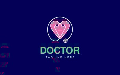 KOSTENLOSES Doctor Love-Logo-Design-Konzept