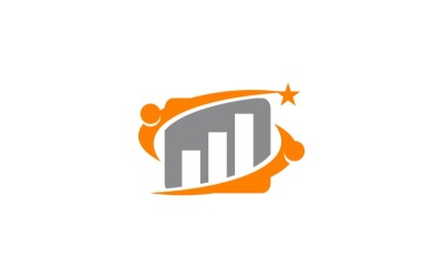 Modèle de logo de coaching de vie professionnelle succès