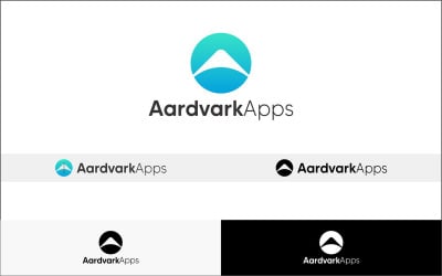 Modelo de logotipo de aplicativo Aardvark