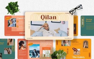 Qilan – divatos kreatív Powerpoint sablon