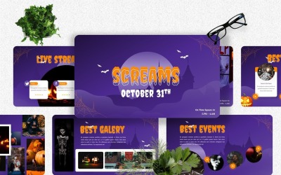 Screams – Halloween Keynote sablonok