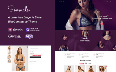 Sensuels - İç Giyim Mağazaları İçin Yaratıcı Bir WooCommerce Teması
