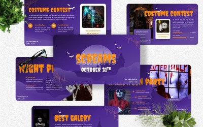 Sikolyok – Halloween Googleslide sablonok