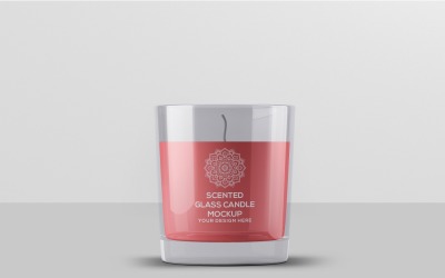Glass Candle - Scented Candle Mockup