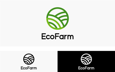 Modèle de logo Ecofarm moderne