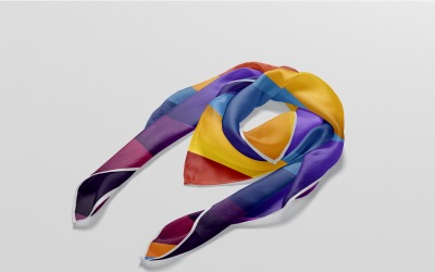Scarf Mockup - Ladies Scarf Mockup