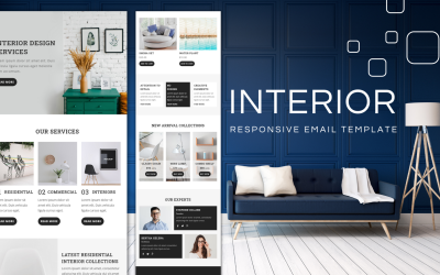 Interior Design - Modello di email reattivo multiuso