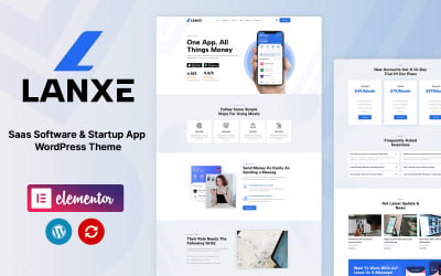 Lanxe - SaaS Software and Startup Apps WordPress theme