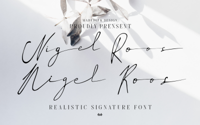 Nigel Roos Signature Font