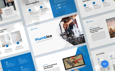 Plumbico - Keynote-presentatiesjabloon voor loodgieterswerk