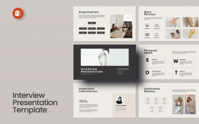 采访 PowerPoint 演示文稿模板