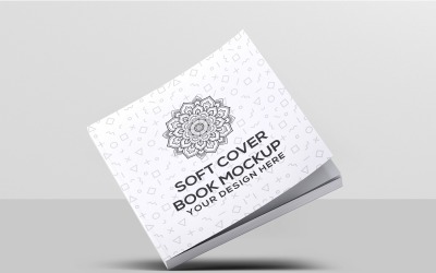 Quadratisches Softcover-Buchmodell
