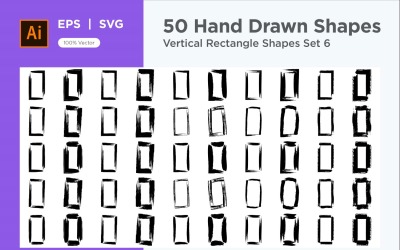 Vertikale Rechteckform 50_Set V 6