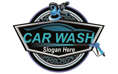 Car Wash And Polishing Logo Template