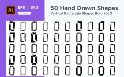 Vertical Rectangle Shape Bold 50_Set V 2
