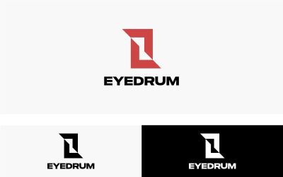Moderne Augentrommel-Logo-Vorlage