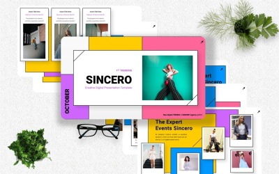 С тех пор - Creative Digital Keynote Template