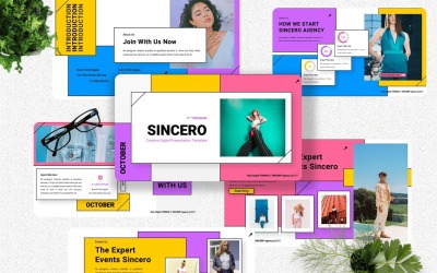 Sincero – Kreatív digitális Powerpoint sablon