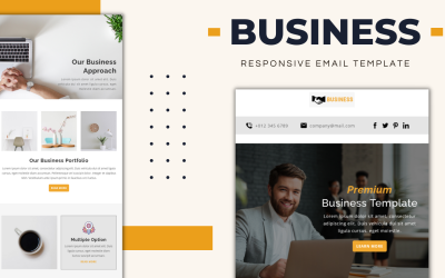 Üzleti – Többcélú reszponzív e-mail sablon