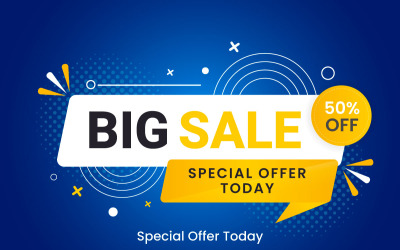 Vector gradient blue colored sale banner and Sale banner discount promotion blue background idea