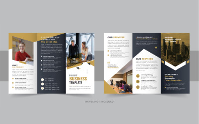 Progettazione del modello di brochure a tre ante per attività creative