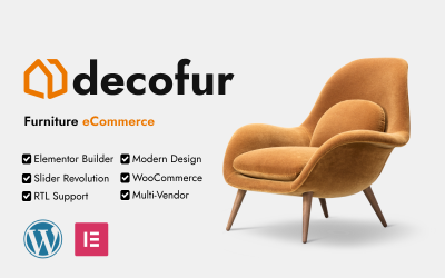 Decofur – тема WordPress WooCommerce для меблів і декору