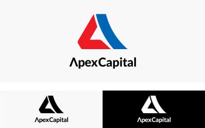 Diseño de plantilla de logotipo de capital de Apex