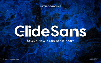 GlideSans - Carattere grassetto Sans Serif