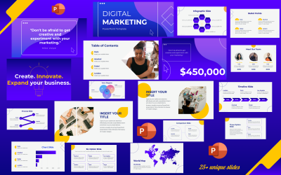 Modelo PPT de Marketing Digital