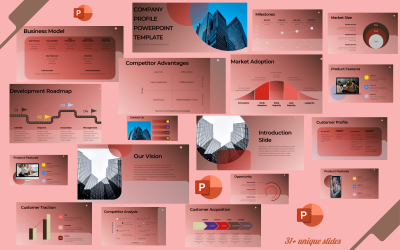 PPT-Vorlage für Firmenprofil