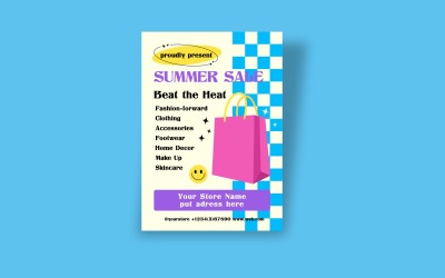 Flyer Sjabloon Zomeruitverkoop 6