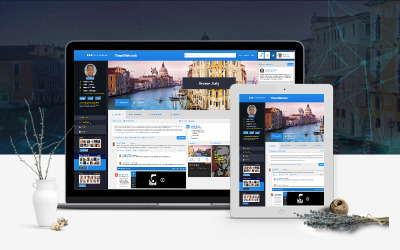 Typische websitesjabloon voor reisbureaus