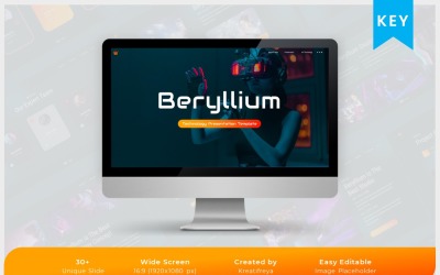 Beryl — szablon prezentacji NFT Metaverse