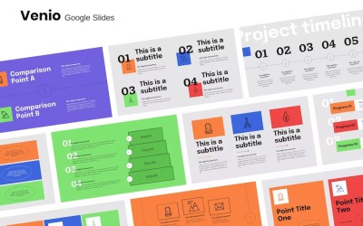 Fresh and Unique Business Report Google Slides